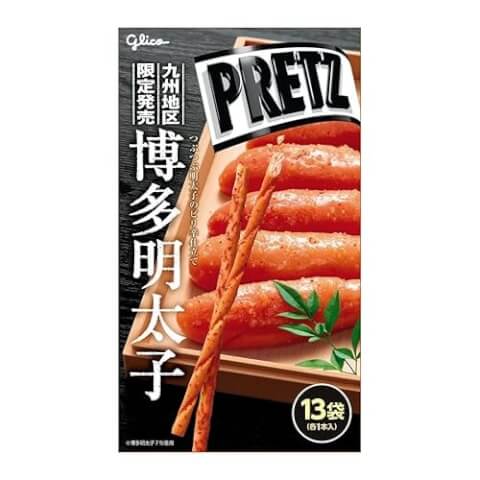 格力高Glico Pretz 博多明太子口味九州限定大餅乾棒一盒13入- 比比昂日貨